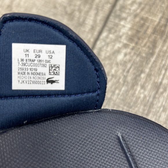 Lacoste Kids Slide / Slipper / Sandal -  New - Picture 5 of 5